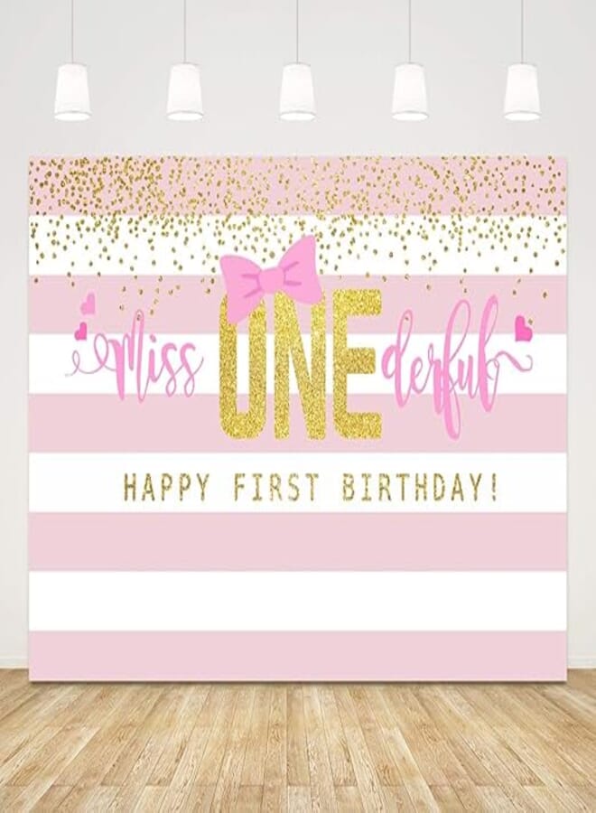 تيكوينيكوا Ticuenicoa 1st Birthday Backdrop Girl Miss Onederful